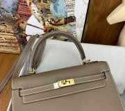 Hermes Kelly Etoupe Epsom & Gold Hardware 25cm - 4