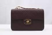 Chanel Vintage Wine Red Lambskin Flap Bag - 1