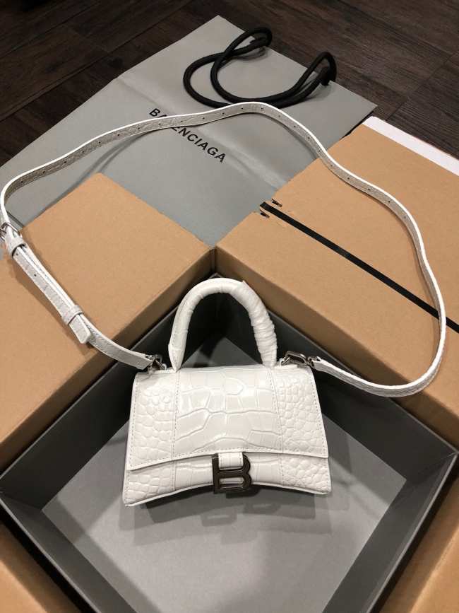 Balenciaga Hourglass Bag White 19cm - 1