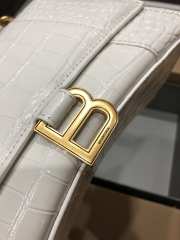 Balenciaga Hourglass White Bag with Gold Hardware 23cm - 5