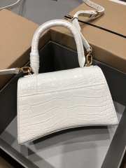 Balenciaga Hourglass White Bag with Gold Hardware 23cm - 2