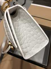 Balenciaga Hourglass White Bag with Gold Hardware 19cm - 5