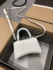 Balenciaga Hourglass White Bag with Gold Hardware 19cm - 4