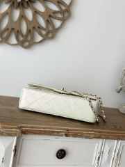 Chanel Lambskin Pearlized White Flap Bag 25cm - 6