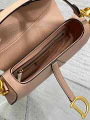 Dior Large Saddle Bag Bean Pink 24cm - 4