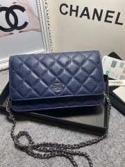 Chanel WOC Caviar Navy Blue Bag 19cm - 1