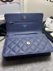 Chanel WOC Caviar Navy Blue Bag 19cm - 5