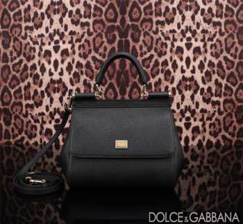 Dolce & Gabbana Sicily handbag in Black 20cm