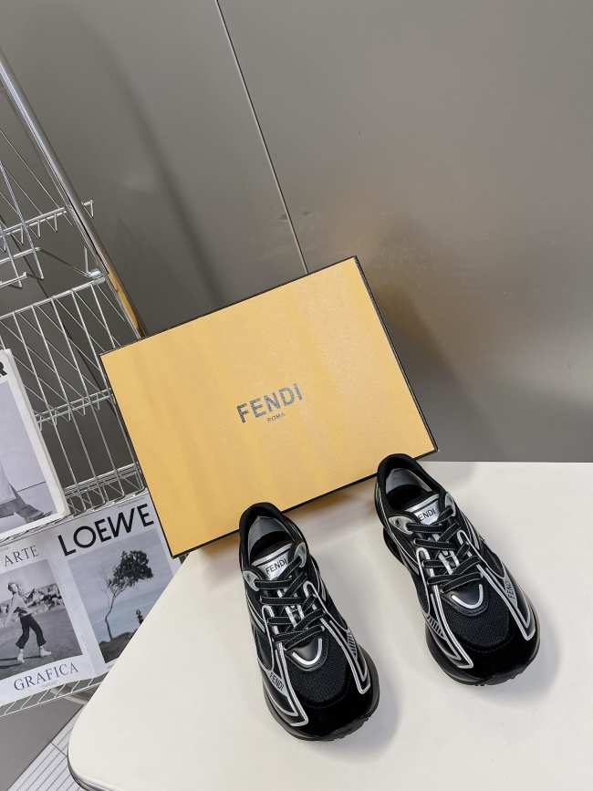 Fendi First 1 Sneakers in Black - 1