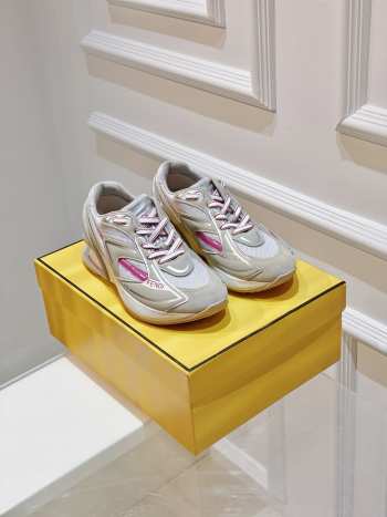 Fendi First 1 Sneakers in Grey&Pink