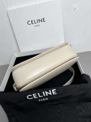 Celine Triomphe Shoulder Bag Light Stone 22CM - 6