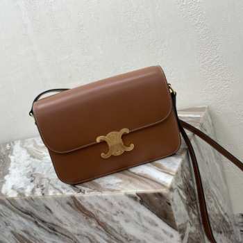 Celine Triomphe Shoulder Bag Bronze 22CM