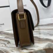 Celine Triomphe Shoulder Bag Glazed Brown 22CM - 4