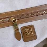 Miumiu Beau corduroy top-handle Cinnamon Bag 34cm - 4