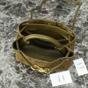 Bottega Veneta Small Andiamo Intrecciato Suede Olive 25cm - 5