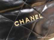 Chanel 22 Large Handbag Black gold 48cm - 3