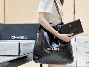 Chanel 22 Large Handbag Black gold 48cm - 6