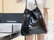 Chanel 22 Large Handbag Black silver 48cm - 1