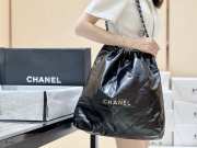 Chanel 22 Large Handbag Black silver 48cm - 4