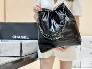 Chanel 22 Large Handbag Black silver 48cm - 5