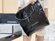 Chanel 22 Large Handbag Black silver 48cm - 6