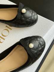 Dior Ballet Flat Black Quilted Cannage Calfskin - 6