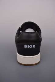 Dior B27 Low-Top Sneaker Black Smooth Calfskin with Beige and Black Dior Oblique Jacquar - 5