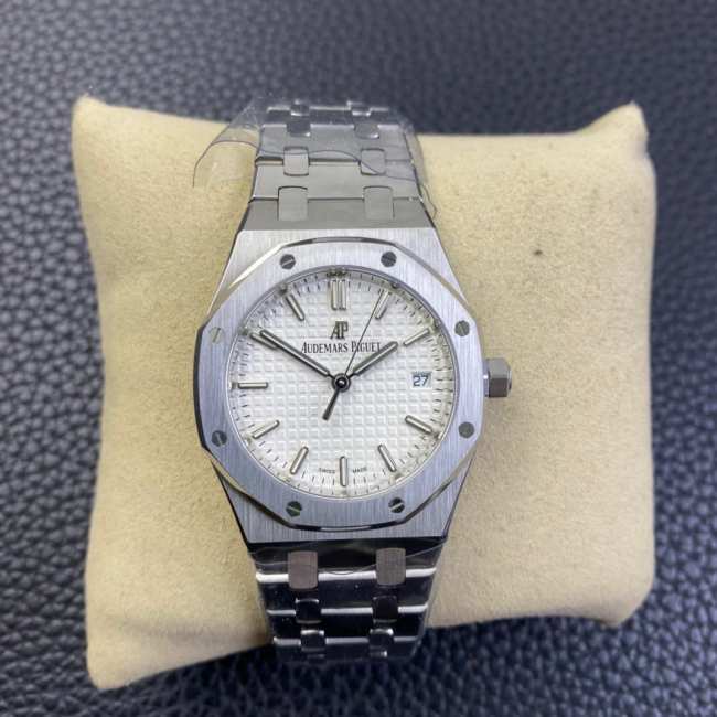 Audemars Piguet Royal Oak White Dial Watch - 1