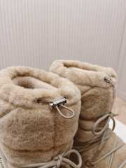 Prada Apres Ski Shearling Boots In Beige - 5