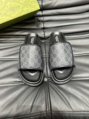 Gucci Black&Grey Slipper