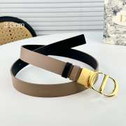 Dior 30 Montaigne Reversible Belt Black and Beige 3cm - 6