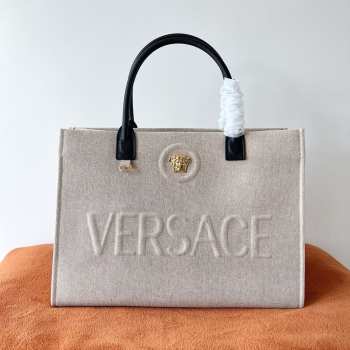 Versace La Medusa Canvas Large Tote Bag 40cm