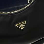 Prada Re-Edition 2005 Re-Nylon Black Gold Bag 22cm - 2