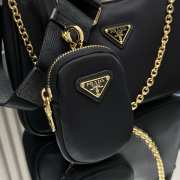 Prada Re-Edition 2005 Re-Nylon Black Gold Bag 22cm - 4