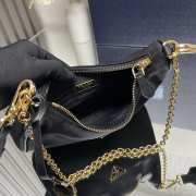 Prada Re-Edition 2005 Re-Nylon Black Gold Bag 22cm - 5