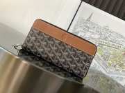 Goyard Zippy Black & Tan Wallet - 1