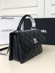 Chanel Trendy CC Handbag in Black&Silver - 6