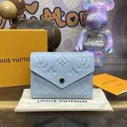 Louis Vuitton Victorine Wallet Monogram Empreinte Leather Blue Hour M83271 - 1