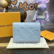 Louis Vuitton Victorine Wallet Monogram Empreinte Leather Blue Hour M83271 - 4