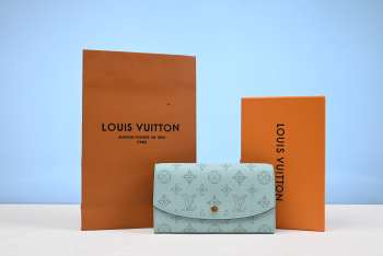 Louis Vuitton Mahina Multicle 4 Wallet Blue