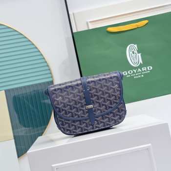 Goyard Belvédère PM Bag In Navy Blue