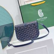 Goyard Belvédère PM Bag In Navy Blue - 4